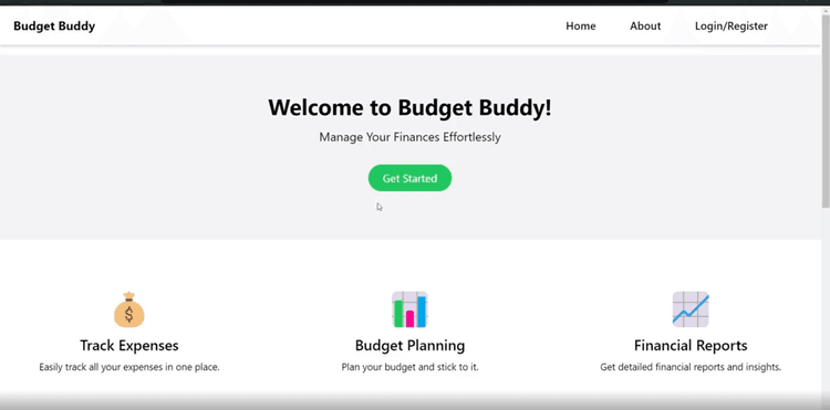 BudgetBuddy Project Card